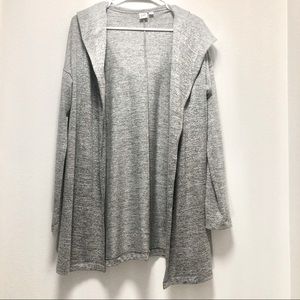 GAP Softspun Open-Front Hooded Cardigan